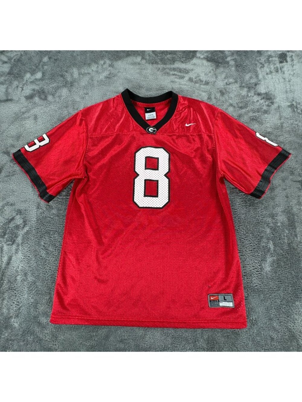 Nike Team Georgia Bulldogs AJ Green #8 Football Jersey Red Youth L 16 18 UGA